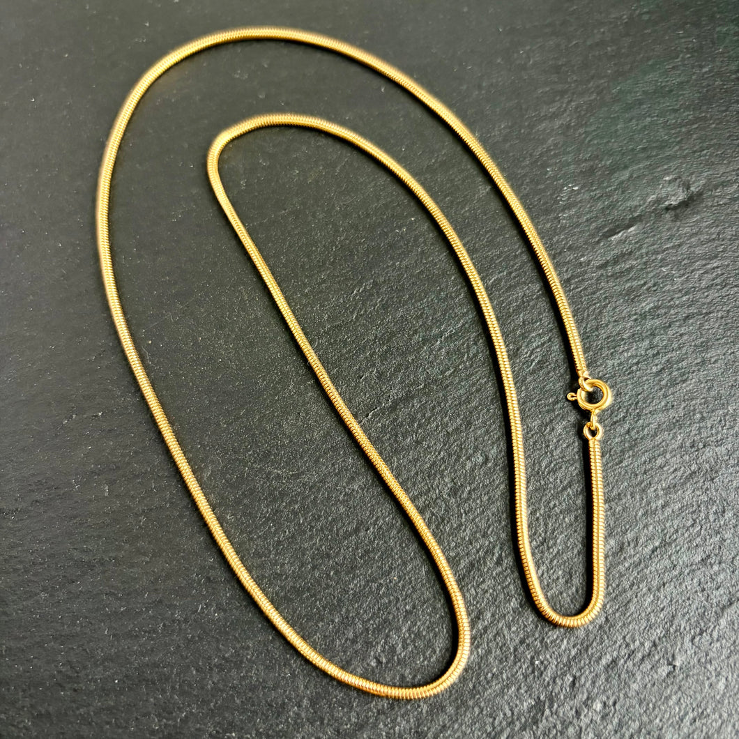 18k Gold 23.5” Snake Chain
