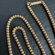 Load image into Gallery viewer, 18k Small Gold Barrel Chain
