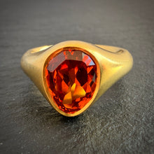 Load image into Gallery viewer, ROCKS Bespoke Orange Garnet Ring
