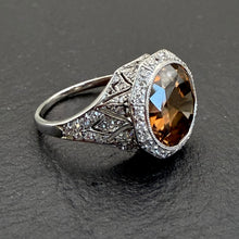 Load image into Gallery viewer, Art Deco Zircon &amp; Diamond Ring
