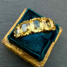 Load image into Gallery viewer, Yellow Sapphire Five Stone Ring
