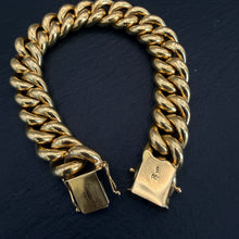 Load image into Gallery viewer, 18k Gold Heavy Curb Link Bracelet
