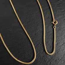 Load image into Gallery viewer, 18k Gold 23.5” Snake Chain
