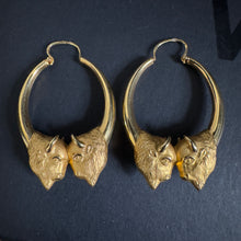 Load image into Gallery viewer, French Bison Hoop Earrings
