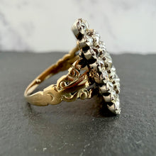 Load image into Gallery viewer, Georgian Diamond Plaque Ring
