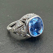 Load image into Gallery viewer, Belle Epoque Sapphire &amp; Diamond Ring
