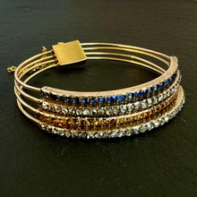 Load image into Gallery viewer, Sapphire Diamond &amp; Topaz Bracelet
