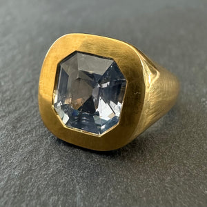 APOR Bespoke ~ Step Cut Sapphire Ring