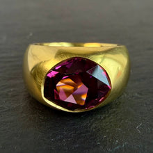 Load image into Gallery viewer, Bespoke Tanzanian Garnet Ring
