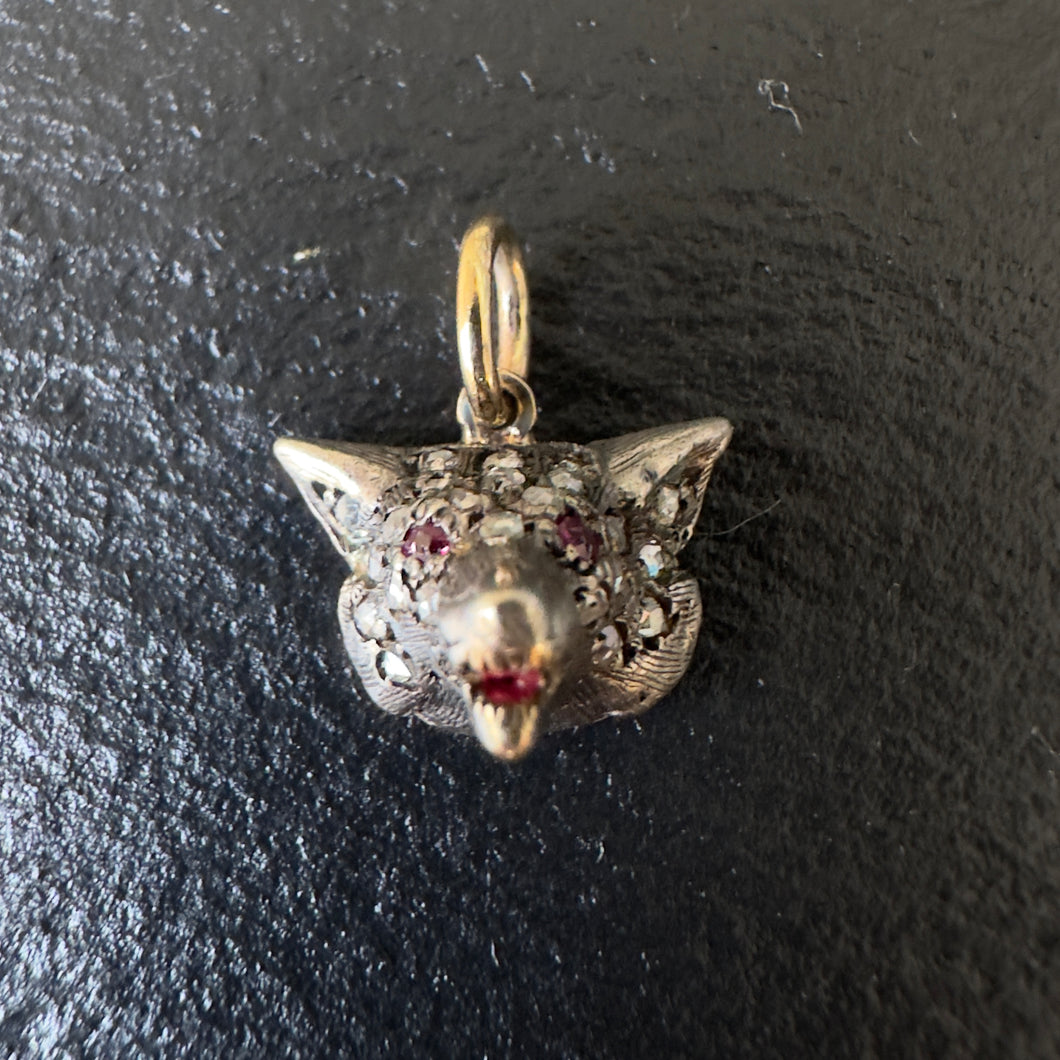 Diamond Wolf Pendant