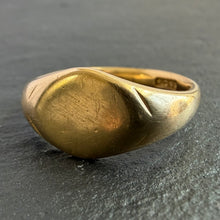 Load image into Gallery viewer, 18k Gold Antique Oblong Signet Ring
