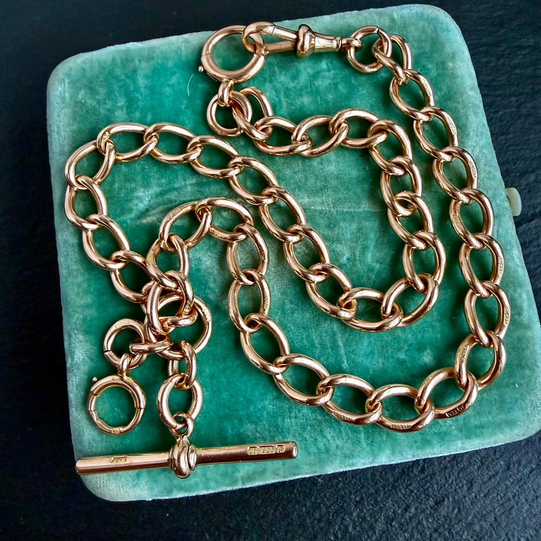 15k Gold Heavy Wide Curb Link Chain