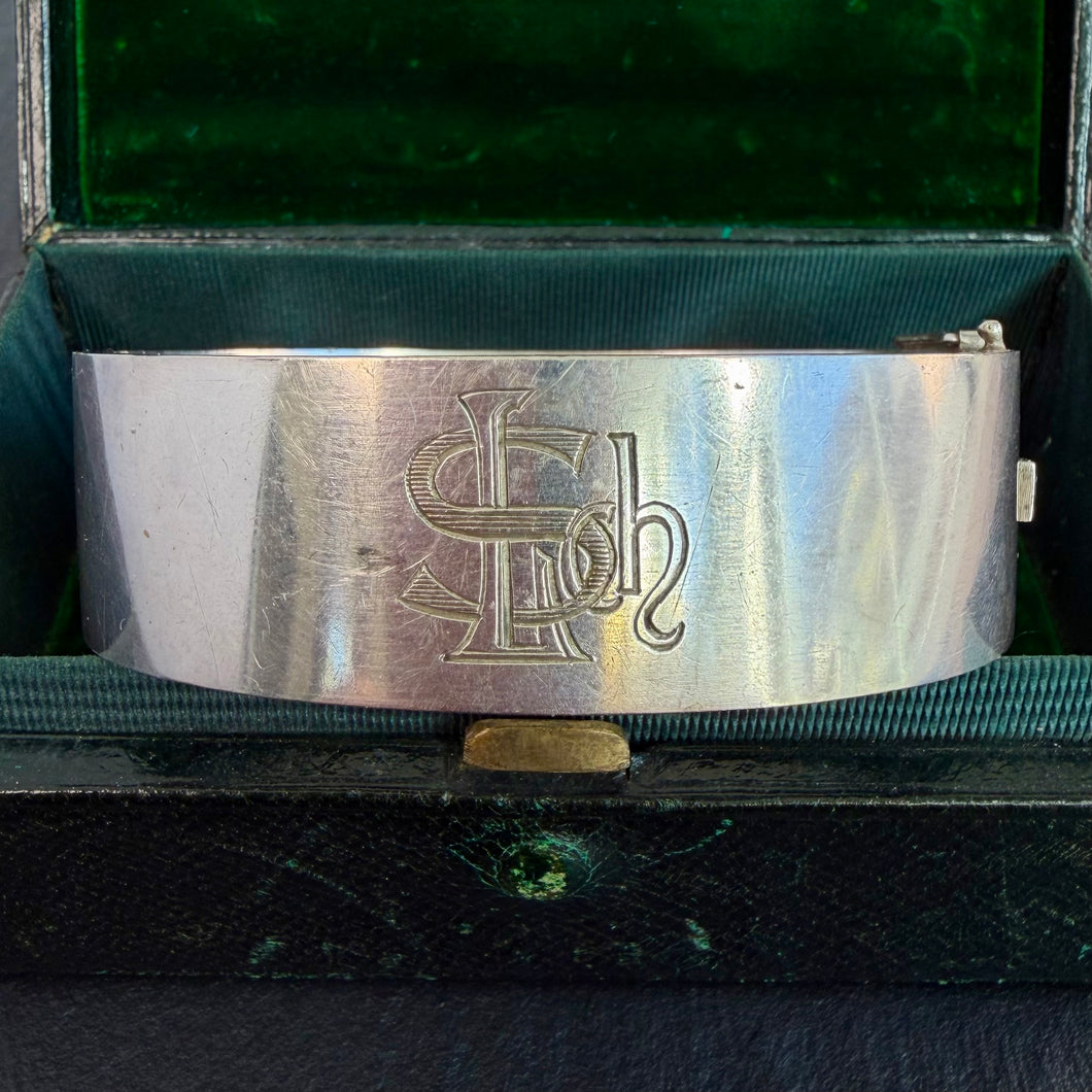 Silver “LSch” Bangle