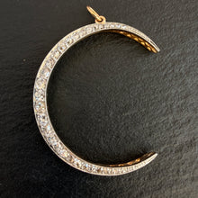 Load image into Gallery viewer, Diamond Crescent Moon Pendant
