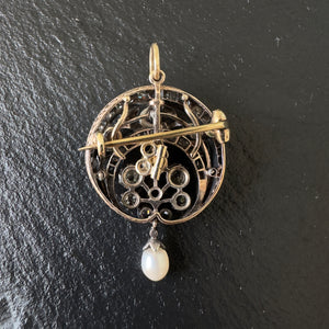 Diamond and Pearl Pendant