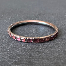 Load image into Gallery viewer, Garnet Eternity Band Ring
