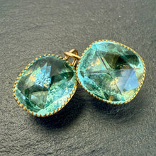 Load image into Gallery viewer, Aquamarine Paste Earrings
