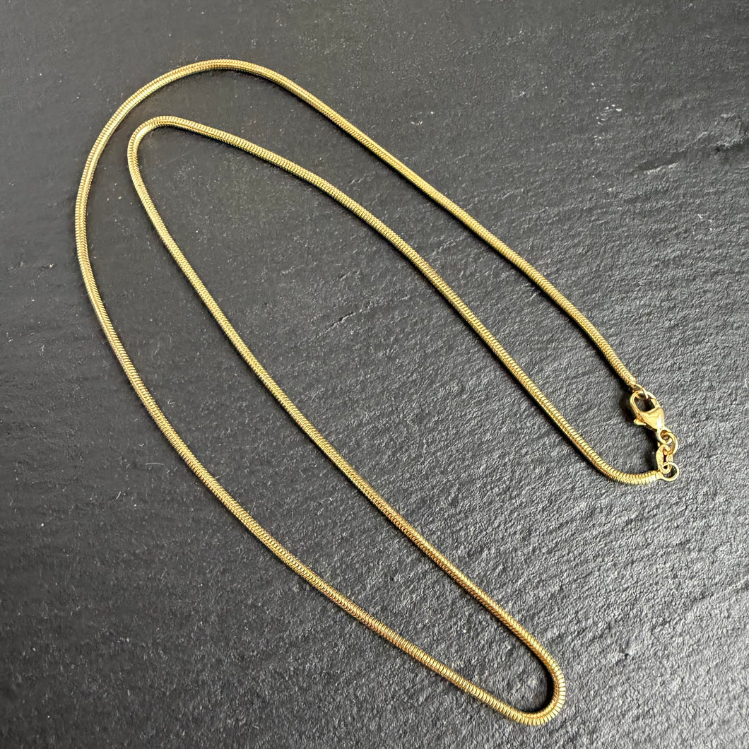 18k Gold 19.5” Snake Chain