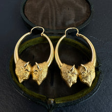 Load image into Gallery viewer, French Bison Hoop Earrings
