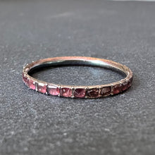 Load image into Gallery viewer, Garnet Eternity Band Ring
