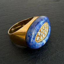 Load image into Gallery viewer, Lapis &amp; Diamond Ring
