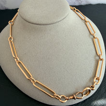Load image into Gallery viewer, 15k Gold Trombone Link Chain

