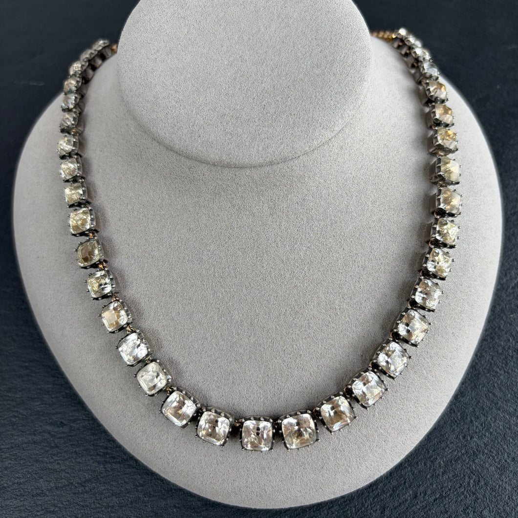 Square Rock Crystal Rivière