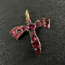 Load image into Gallery viewer, Garnet Dragonfly Pendant
