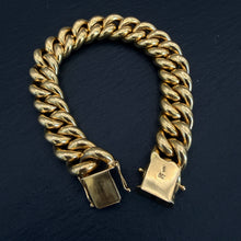 Load image into Gallery viewer, 18k Gold Heavy Curb Link Bracelet
