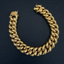 Load image into Gallery viewer, 18k Gold Heavy Curb Link Bracelet
