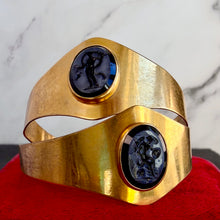 Load image into Gallery viewer, Agate Intaglio Pinchbeck Bangles
