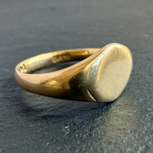 Load image into Gallery viewer, 18k Gold Antique Oblong Signet Ring
