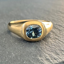 Load image into Gallery viewer, APOR Bespoke ~ Burma Sapphire Signet Ring
