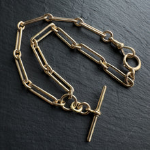 Load image into Gallery viewer, 18k Gold Heavy Trombone Chain
