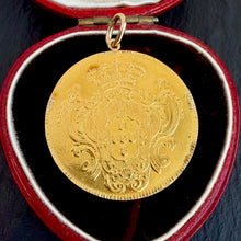 Load image into Gallery viewer, Gold “Half Johanna” Coin Pendant
