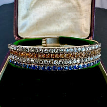 Load image into Gallery viewer, Sapphire Diamond &amp; Topaz Bracelet
