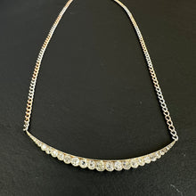 Load image into Gallery viewer, Long Diamond Crescent Necklace
