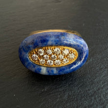 Load image into Gallery viewer, Lapis &amp; Diamond Ring
