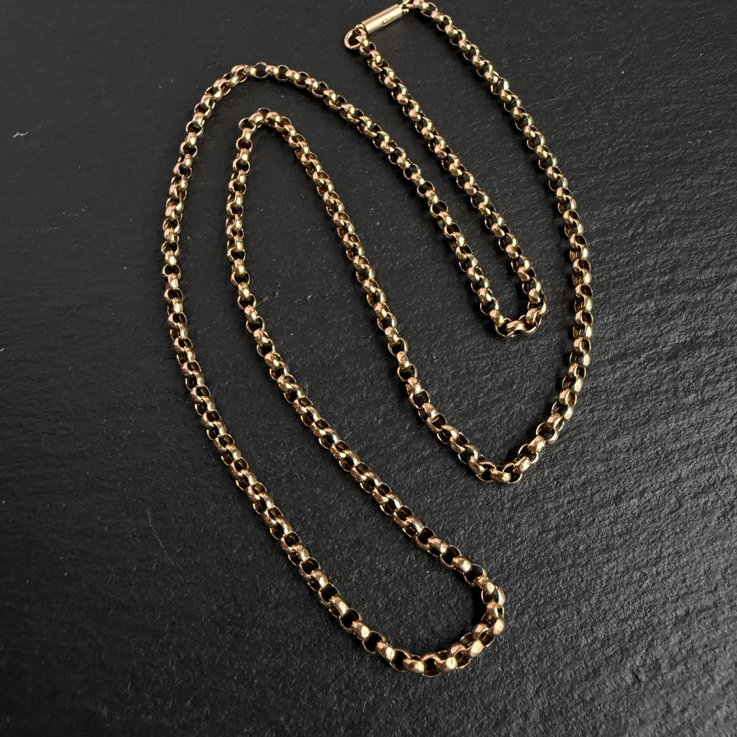 9k Smooth Round Belcher Link Chain
