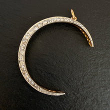 Load image into Gallery viewer, Diamond Crescent Moon Pendant
