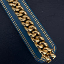 Load image into Gallery viewer, 18k Gold Heavy Curb Link Bracelet
