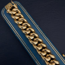 Load image into Gallery viewer, 18k Gold Heavy Curb Link Bracelet
