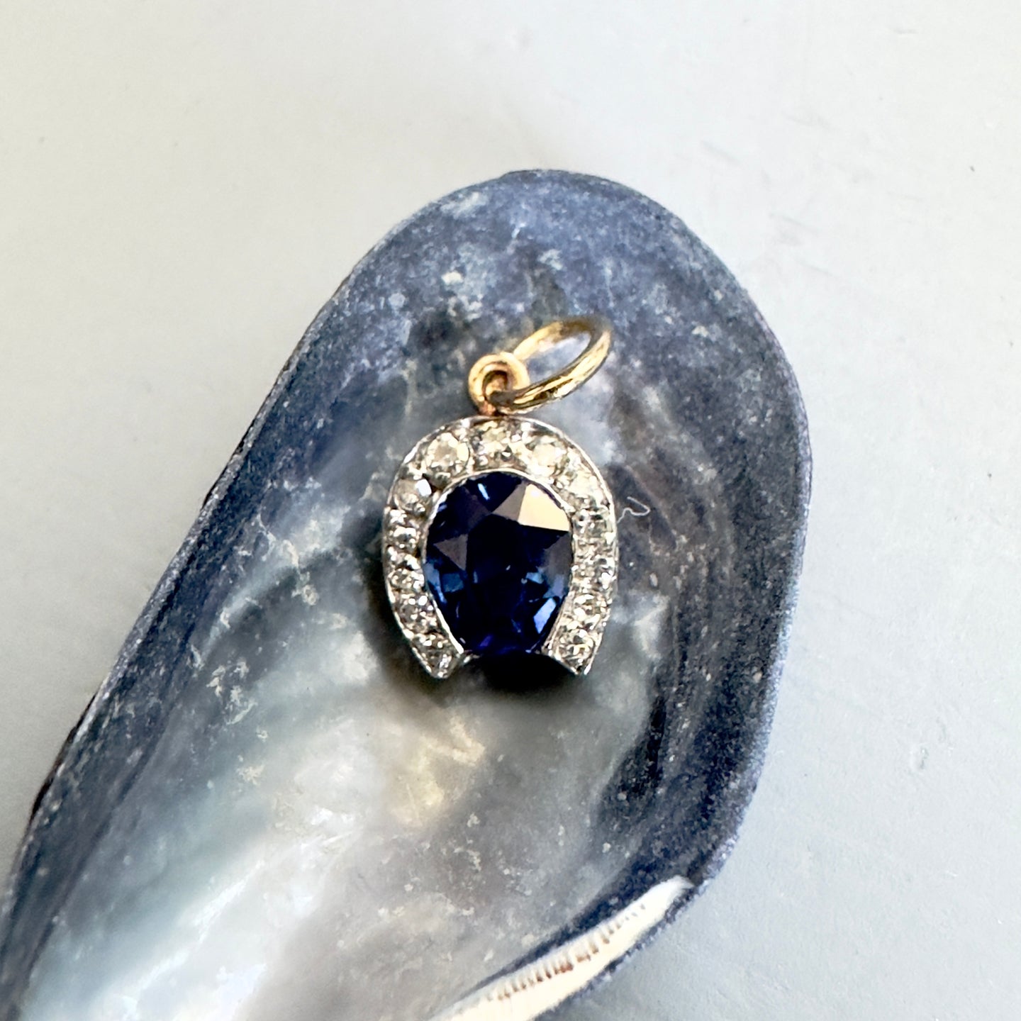 Sapphire & Diamond Horseshoe