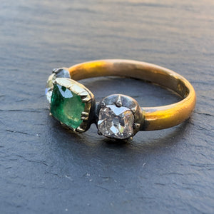 Reserved for J - Bespoke Emerald & Diamond Ring