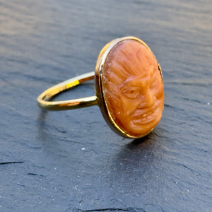 Coral Face Ring