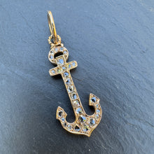 Load image into Gallery viewer, Pending sale Diamond Anchor Pendant
