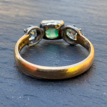 Load image into Gallery viewer, Reserved for J - Bespoke Emerald &amp; Diamond Ring
