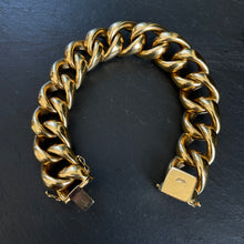 Load image into Gallery viewer, Italian Gold Squared Curb Bracelet
