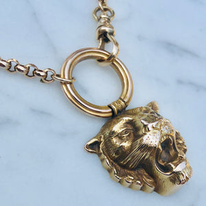 Engraved Tiger Necklace