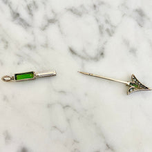 Load image into Gallery viewer, Tourmaline &amp; Diamond Arrow Pendant
